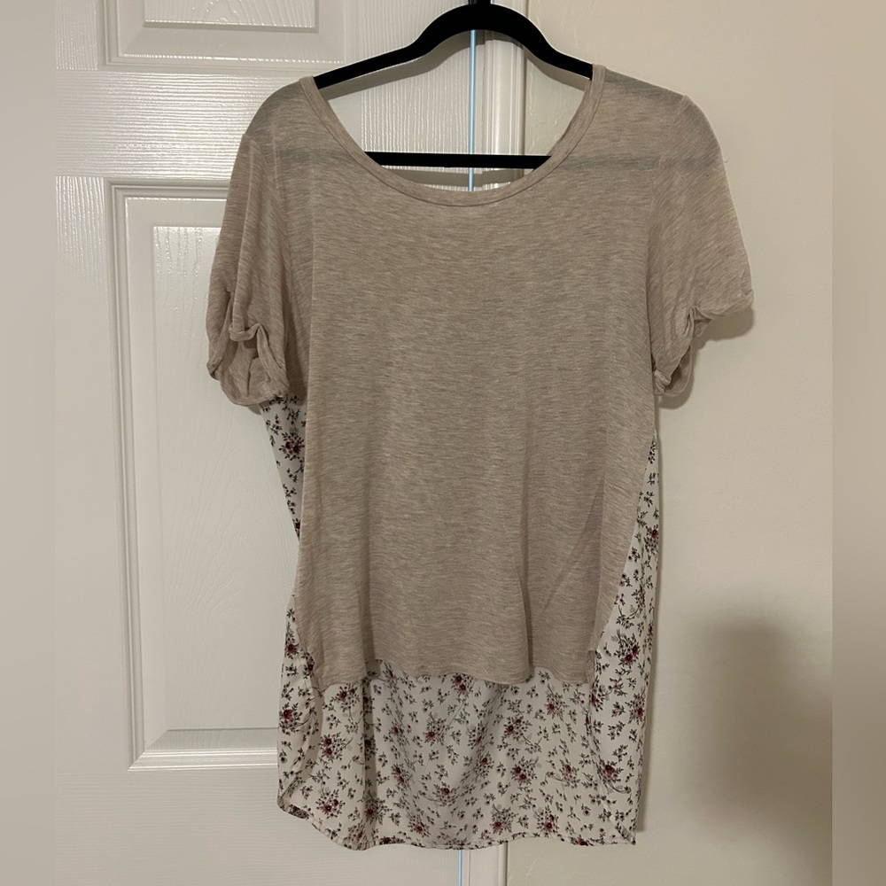 August mist floral shirt